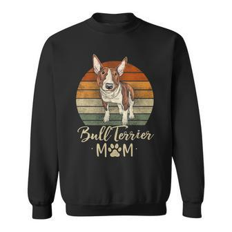 Bull Terrier Mom Retro Bull Terrier Lover Dog Mama Sweatshirt | Mazezy