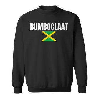 Bumboclaat Jamaican Slang Heritage Flag Sweatshirt - Monsterry CA