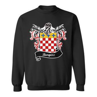 Burgess Coat Of Arms Surname Last Name Family Crest Sweatshirt - Seseable