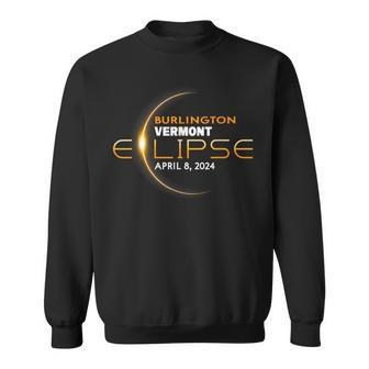 Burlington Vermont Total Solar Eclipse 2024 Sweatshirt | Mazezy