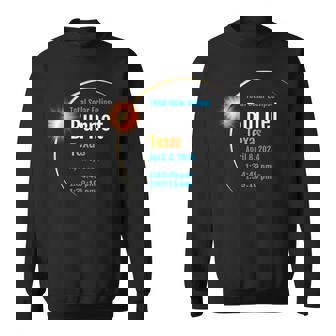 Burnet Texas Tx Total Solar Eclipse 2024 1 Sweatshirt - Thegiftio