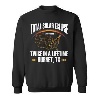 Burnet Texas Tx Total Solar Eclipse Party 2024 Totality Sweatshirt | Mazezy