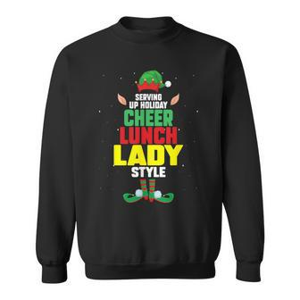 Cafeteria Crew School Worker Lunch Lady Christmas Sweatshirt - Seseable