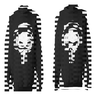 Calavera Dj Con Cascos Dj Skull Headphones Camisa de entrenamiento - Regaloses