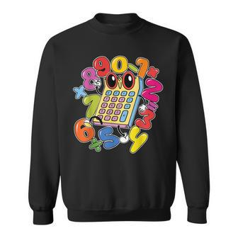 Calculator Number Day Math Day Lover Costume Black Sweatshirt - Thegiftio UK