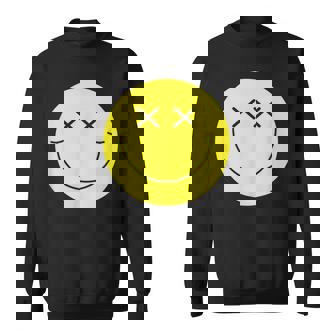 Camisa De Cara Sonriente Amarilla Con Ojos En X Y Cara Sonriente Camisa de entrenamiento - Regaloses