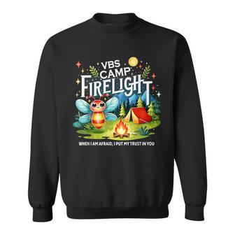 Camp Firelight Vbs Camp Vacation Bible School Firework 2024 Sweatshirt - Monsterry UK