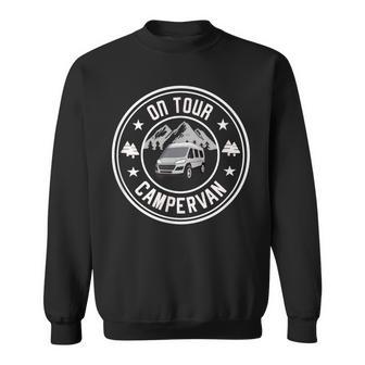 Campervan On Tour Camping Vanlifer Sweatshirt - Thegiftio UK