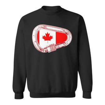Canada Flag Climbing Carabiner Sweatshirt | Mazezy
