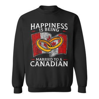 Canada Marriage Canadian Married Flag Wedded Culture Flag Sweatshirt - Monsterry DE