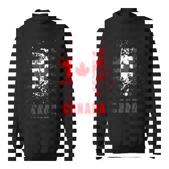 Canadá Retrointage Acuarelas Deporte Canadiense Bandera Camisa de entrenamiento - Regaloses