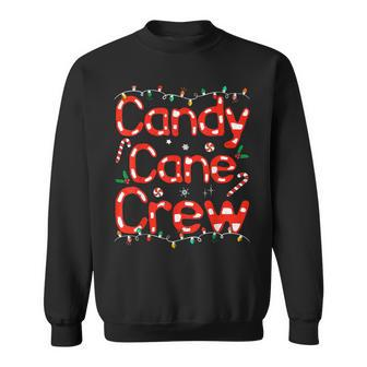 Candy Cane Crew Christmas Candy Cane Lover Xmas Pajama Sweatshirt - Seseable