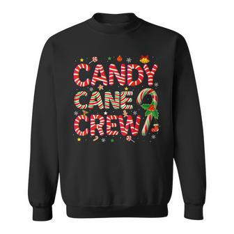 Candy Cane Crew Christmas Candy Lover Xmas Pajamas Sweatshirt - Monsterry