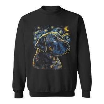Cane Corso Dog Starry Night Dogs Lover Graphic Sweatshirt | Mazezy