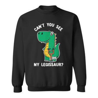 Can't You See My Legissaur Get Well Soon Broken Leg Sweatshirt - Thegiftio UK
