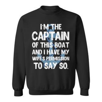Captain Boater Boating Pontoon Summer Vacation Sweatshirt - Monsterry CA