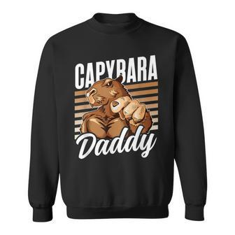 Capybara Daddy Lover Animal Capybaras Rodent Dad Father Papa Sweatshirt - Thegiftio UK