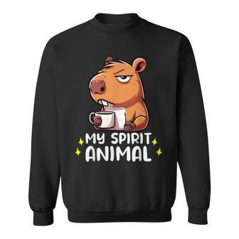 Capybara My Spirit Animal Saying Sweatshirt - Seseable