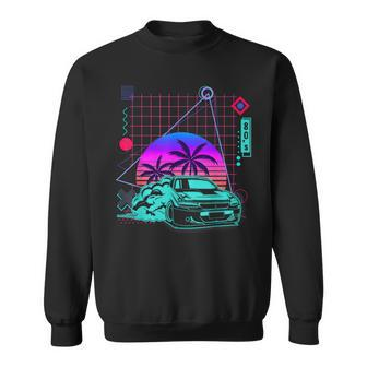 Car Drifting Aesthetic Vaporwave 80S Style Cars Lover Sweatshirt - Monsterry CA