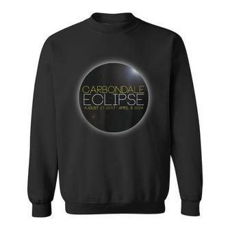 Carbondale Eclipse August 21 2017 & April 8 2024 Sweatshirt - Seseable