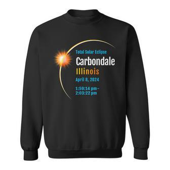 Carbondale Illinois Il Total Solar Eclipse 2024 1 Sweatshirt - Seseable