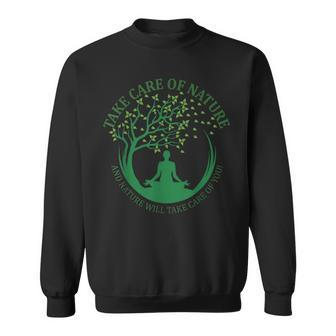 Take Care Of Nature David Attenborough Save Earth Yoga Sweatshirt - Monsterry