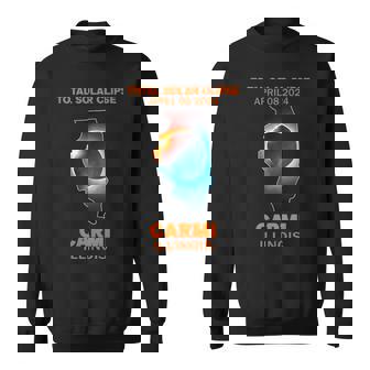 Carmi Illinois Total Solar Eclipse 2024 Sweatshirt - Thegiftio