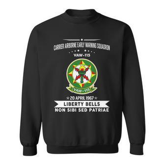 Carrier Airborne Early Warning Squadron 115 Vaw 115 Caraewron Sweatshirt | Mazezy