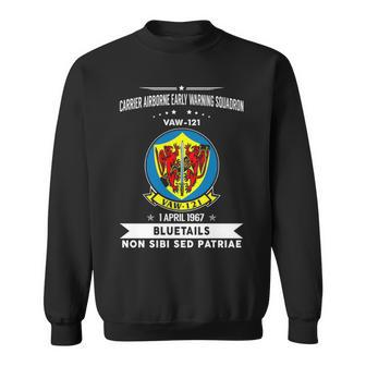Carrier Airborne Early Warning Squadron 121 Vaw 121 Caraewron Sweatshirt | Mazezy
