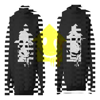 Casa Ácido De Fusión Sonrisa Techno Acid House Rave Outfit Edm Camisa de entrenamiento - Regaloses