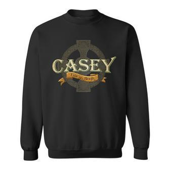 Casey Irish Surname Casey Irish Family Name Celtic Cross Sweatshirt | Seseable UK