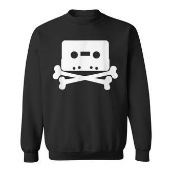 Cassette Pirate Jolly Roger Sweatshirt - Monsterry
