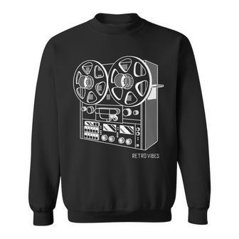 Cassette Tape Reel To Reel Analog Sound System Sweatshirt - Monsterry