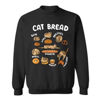 Cat Bread Foodie Kittten Pet Owner Loaf Lover Cat Sweatshirt - Thegiftio UK