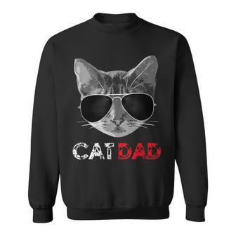 Cat Dad Father's Day For Cat Lovers Sweatshirt - Monsterry