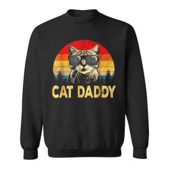 Cat Dad Fathers Day Usa Vintage Sweatshirt - Thegiftio UK