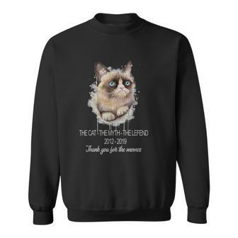 Cat Grumpy Thank You For The Memes For Women Sweatshirt - Monsterry