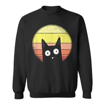 Cat Kitten Cat Retro Vintage Sweatshirt - Monsterry