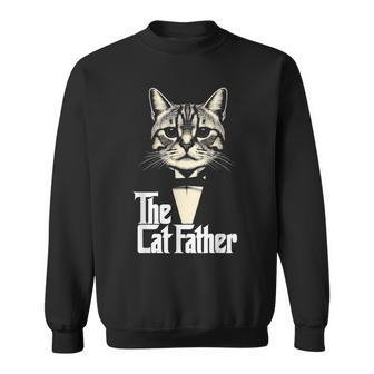 Cat Lover The Catfather Cat Dad Sweatshirt - Monsterry UK