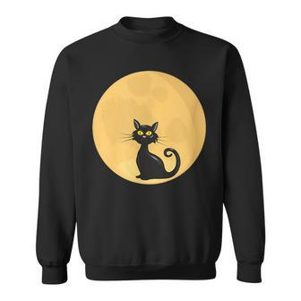 The Cat And The Moon For You Sweatshirt - Monsterry
