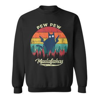 Cat Pew Pew Madafakas Vintage Crazy Cat Sweatshirt - Monsterry DE