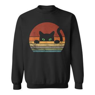 Cat Retro Style Cat Lover Vintage Sweatshirt - Monsterry AU