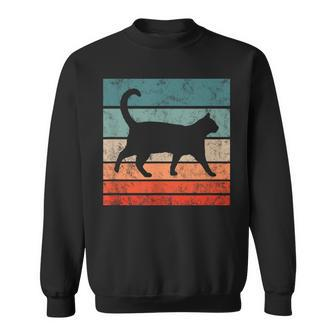 Cat Retro Style Vintage Sweatshirt - Monsterry AU