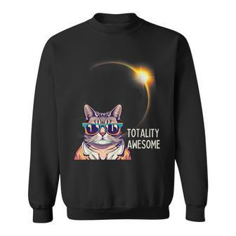 Cat Totality Awesome Solar Eclipse 2024 40824 Accessories Sweatshirt - Monsterry