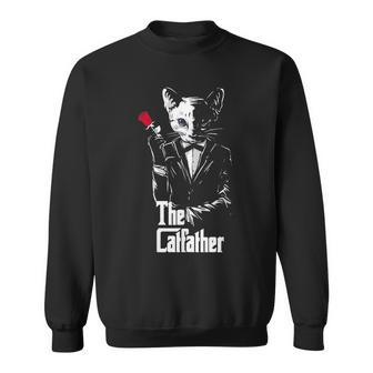 The Catfather The Cat Father's Day Sweatshirt - Monsterry AU