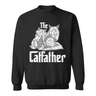 The Catfather Mafia Cat Graphic Sweatshirt - Thegiftio UK