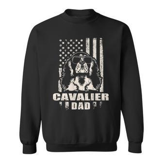 Cavalier Dad Cool Vintage Retro Proud American Sweatshirt | Mazezy CA