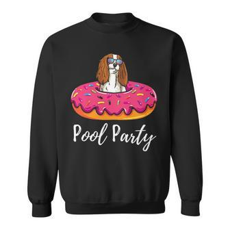 Cavalier King Charles Spaniel Ruby Pool Party Sweatshirt | Mazezy