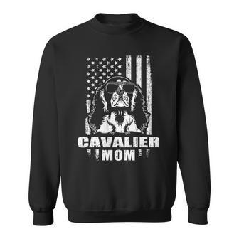 Cavalier Mom Cool Vintage Retro Proud American Sweatshirt | Mazezy UK