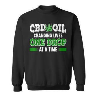 Cbd Oil Cannabinoid Hemp Heals Slogan Quote Fun Sweatshirt - Monsterry UK